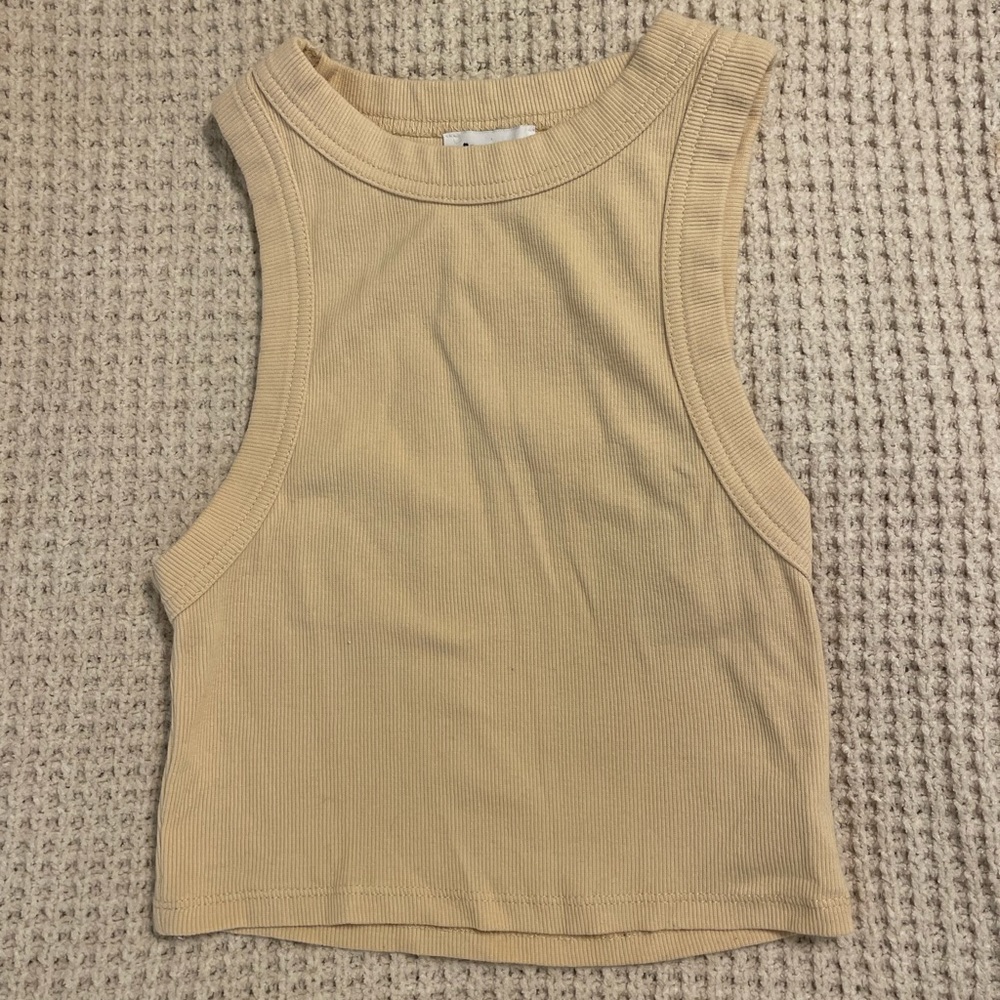 Princess Polly cream tank, size S